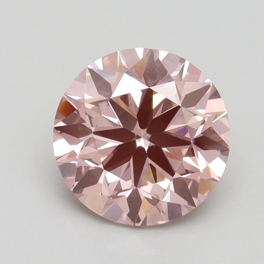 2.00 Ct. Fancy Intense Pink Round Lab Grown Diamond