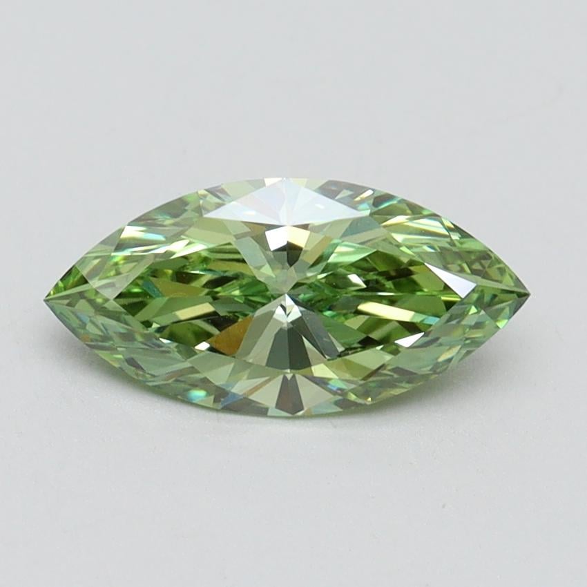 1.03 Ct. Fancy Vivid Green Marquise Lab Grown Diamond