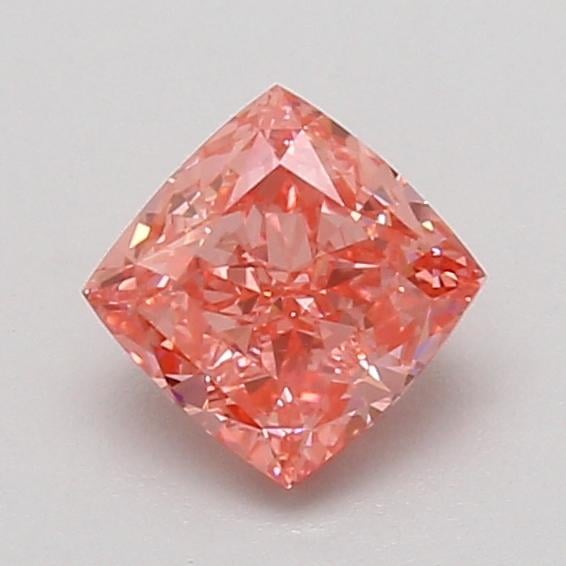 1.03 Ct. Fancy Vivid Pink Cushion Lab Grown Diamond