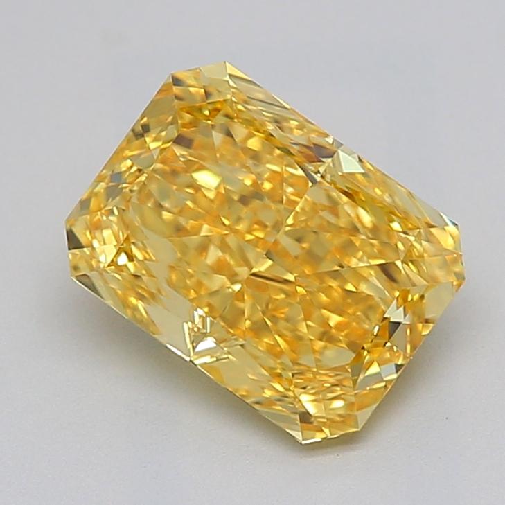 2.02 Ct. Fancy Vivid  Yellow Radiant Lab Grown Diamond