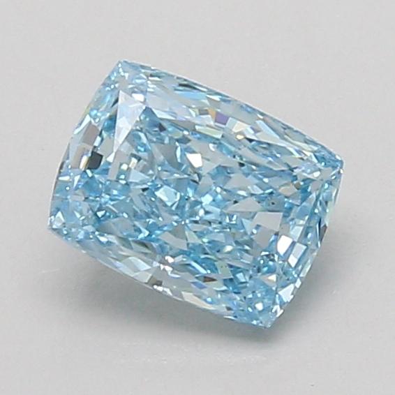 1.10 Ct. Fancy Vivid Blue Cushion Lab Grown Diamond