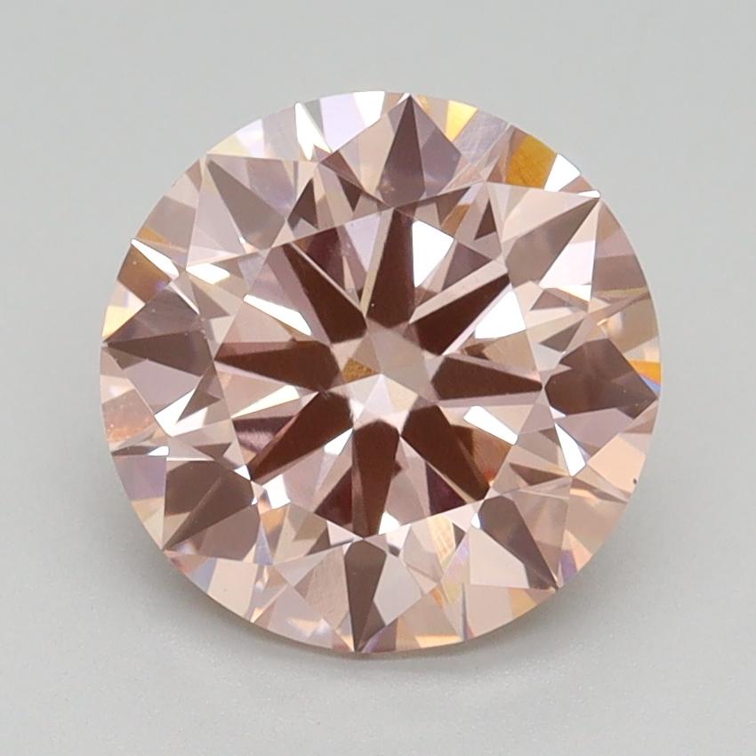 2.30 Ct. Fancy Intense Pink Round Lab Grown Diamond