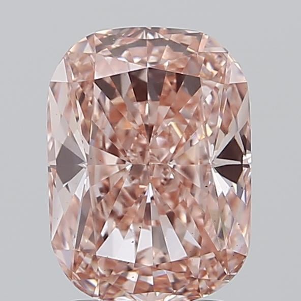 2.51 Ct. Fancy Vivid Pink Cushion Lab Grown Diamond