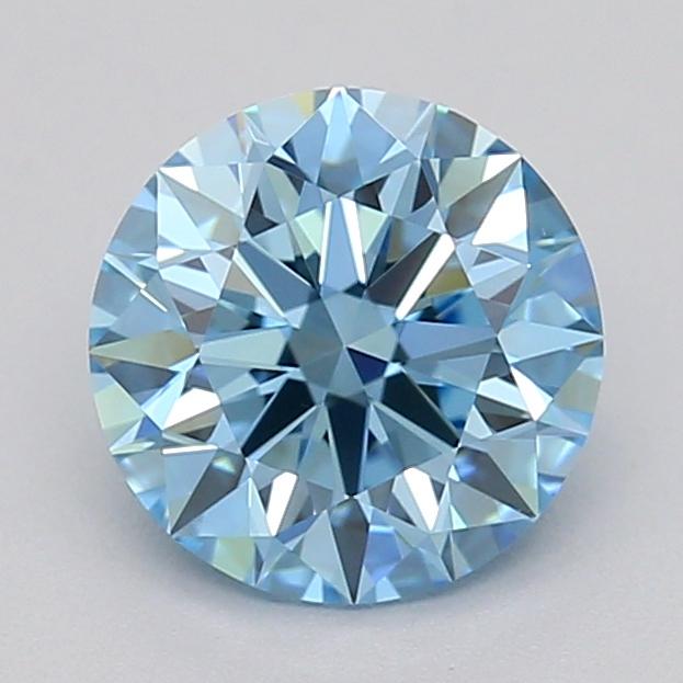 0.74 Ct. Fancy Blue Round Lab Grown Diamond