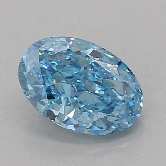 1.09 Ct. Fancy Vivid Blue Oval Lab Grown Diamond