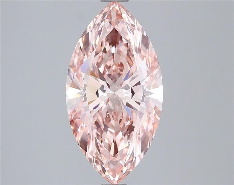 3.02 Ct. Fancy Intense Pink Marquise Lab Grown Diamond