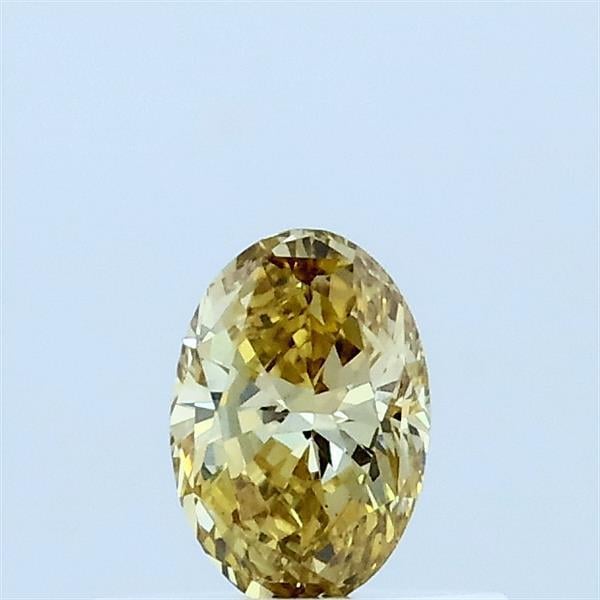 0.38 Ct. Fancy Yellow Oval Lab Grown Diamond
