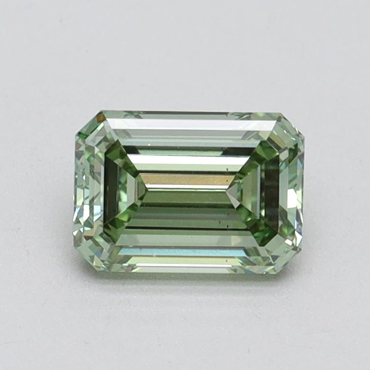 0.82 Ct. Fancy Intense Green Emerald Lab Grown Diamond