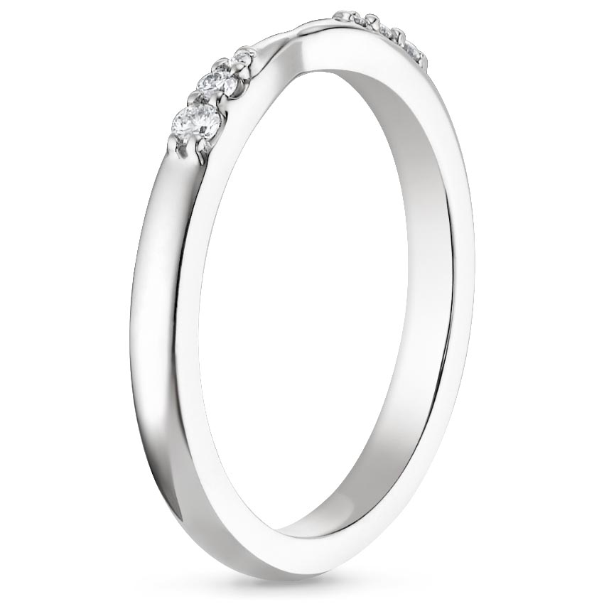 18K White Gold Lark Diamond Ring, large side view