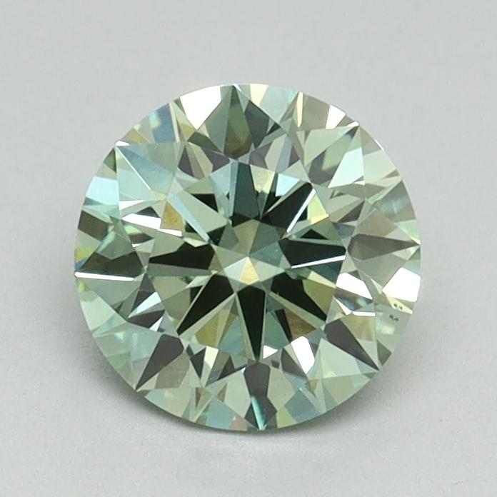 1.05 Ct. Fancy Vivid Green Round Lab Grown Diamond