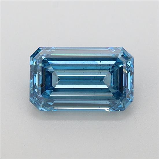 1.06 Ct. Fancy Vivid Blue Emerald Lab Grown Diamond