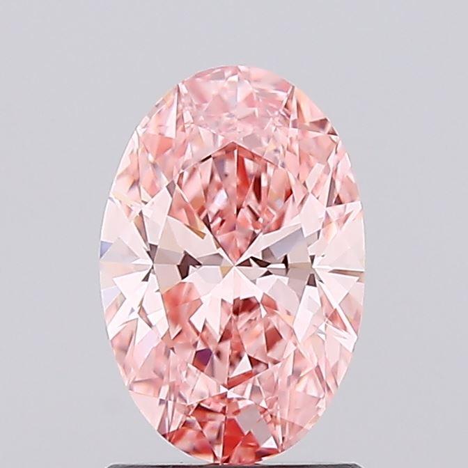 1.10 Ct. Fancy Vivid Pink Oval Lab Grown Diamond