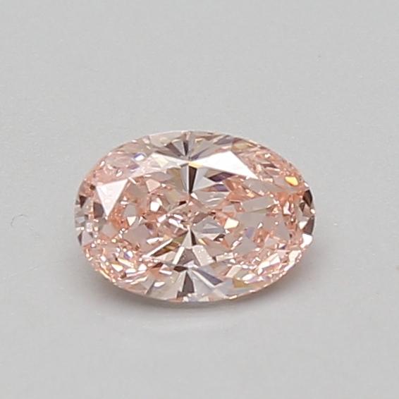 0.49 Ct. Fancy Intense Pink Oval Lab Grown Diamond