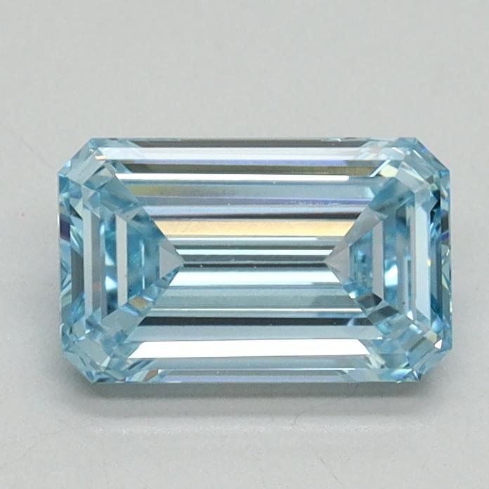 1.01 Ct. Fancy Intense Blue Emerald Lab Grown Diamond