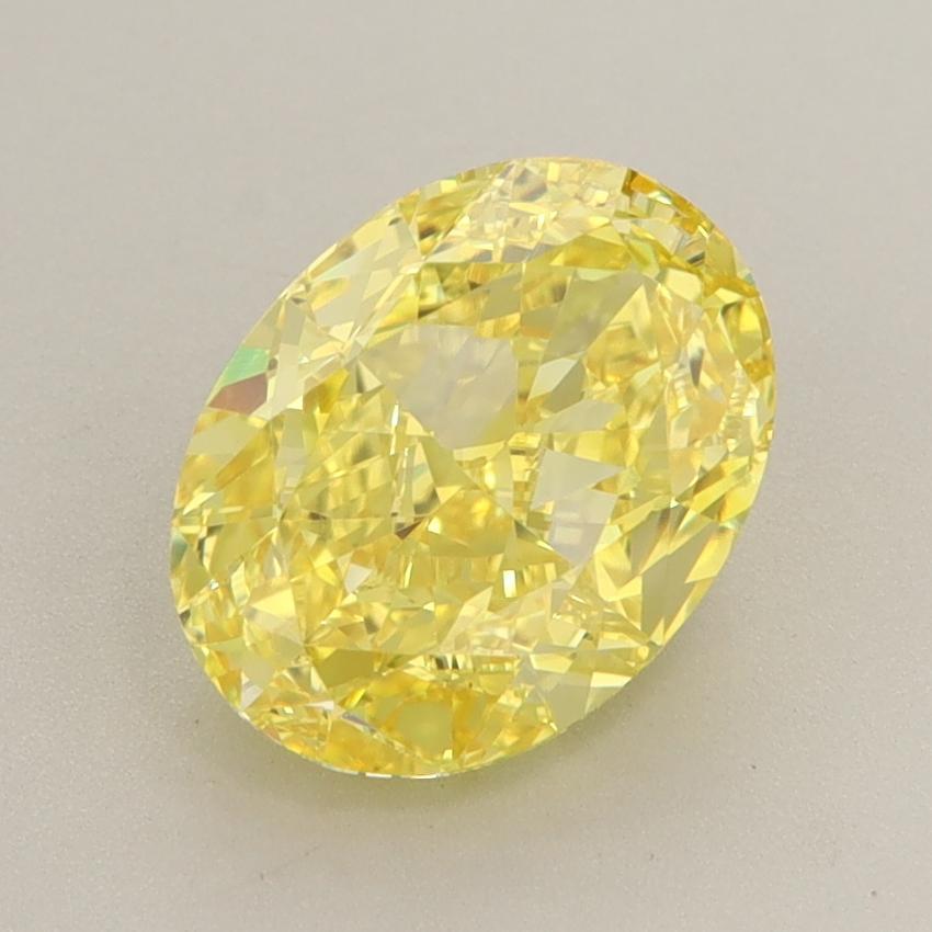2.50 Ct. Fancy Vivid  Yellow Oval Lab Grown Diamond