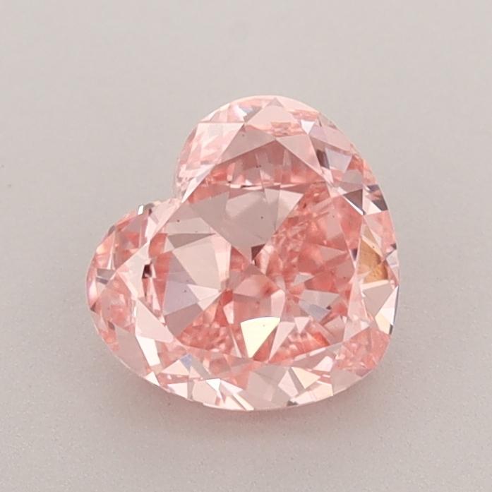 1.12 Ct. Fancy Vivid  Pink Heart Lab Grown Diamond