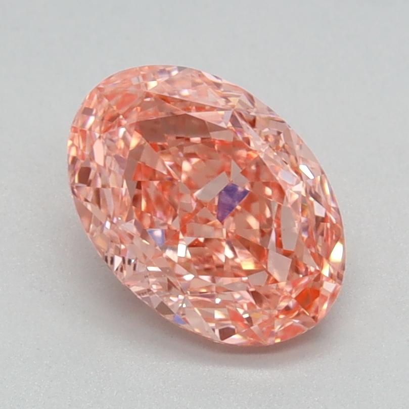 1.09 Ct. Fancy Vivid Pink Oval Lab Grown Diamond