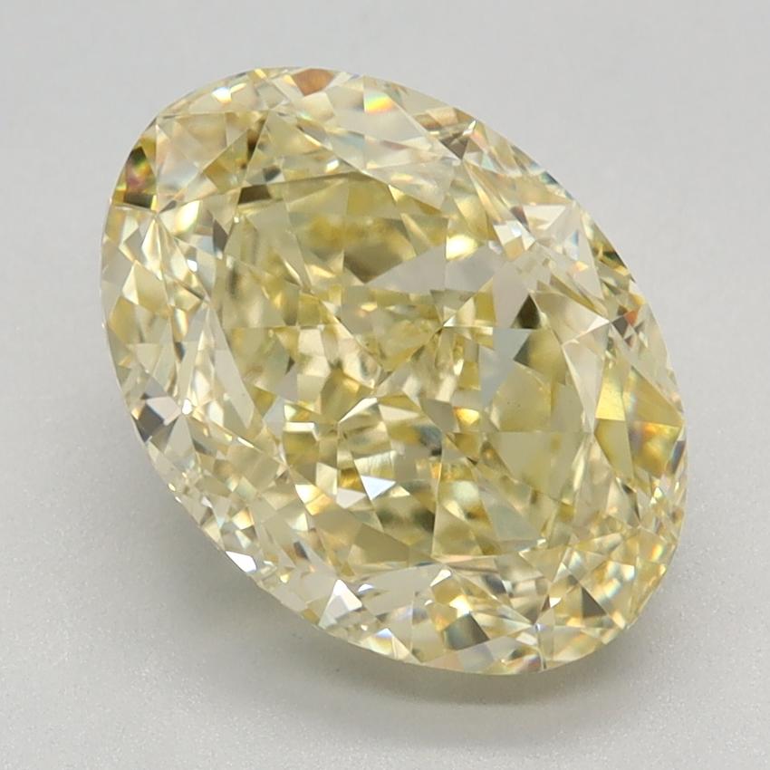 2.97 Ct. Fancy Intense Yellow Oval Lab Grown Diamond