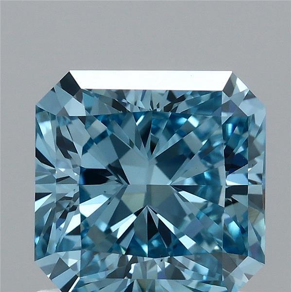 1.30 Ct. Fancy Vivid Blue Radiant Lab Grown Diamond
