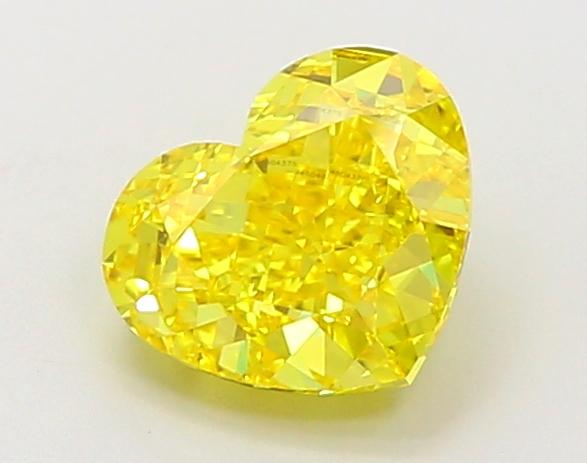 1.6 Ct. Fancy Vivid Yellow Heart Lab Grown Diamond