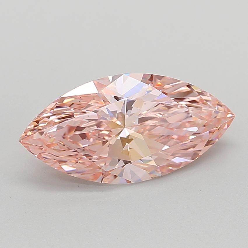 3.04 Ct. Fancy Vivid  Pink Marquise Lab Grown Diamond