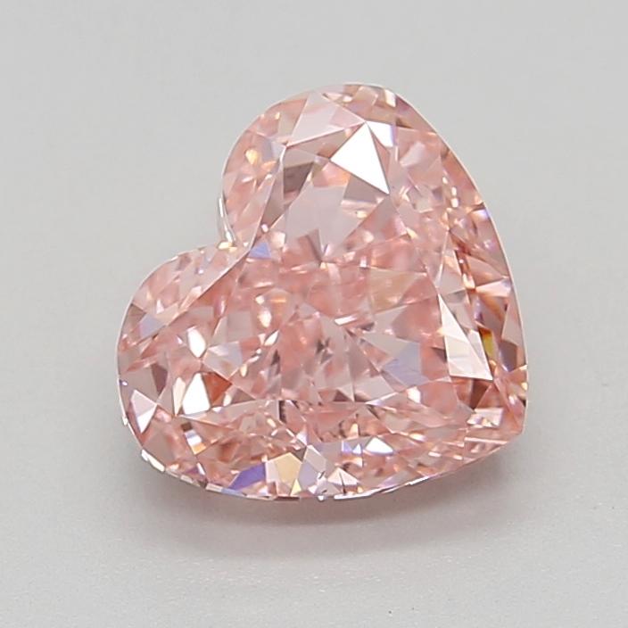 3.04 Ct. Fancy Vivid  Pink Heart Lab Grown Diamond
