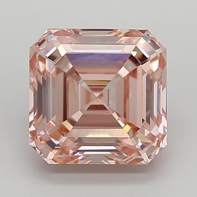 4.07 Ct. Fancy Intense  Pink Asscher Lab Grown Diamond
