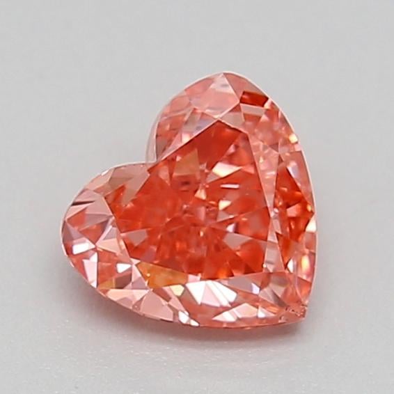 0.31 Ct. Fancy Vivid  Pink Heart Lab Grown Diamond
