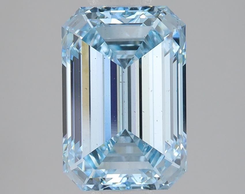 3.11 Ct. Fancy Intense Blue Emerald Lab Grown Diamond