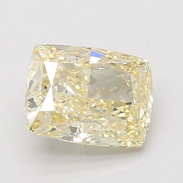 1.59 Ct. Fancy Light Yellow Cushion Lab Grown Diamond