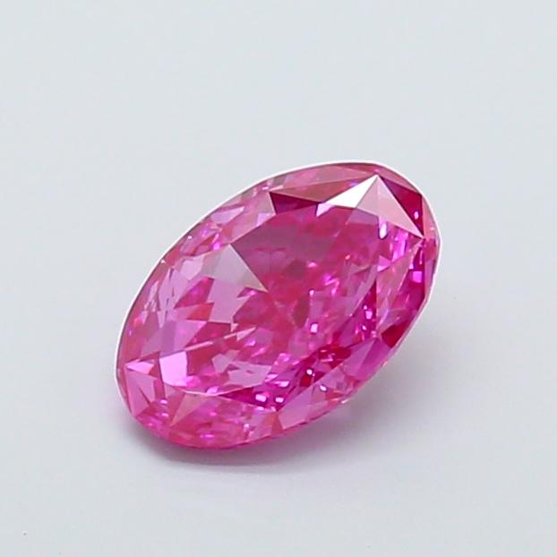 2.65 Ct. Fancy Vivid Pink Oval Lab Grown Diamond
