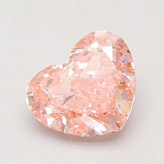 1.08 Ct. Fancy Vivid Pink Heart Lab Grown Diamond