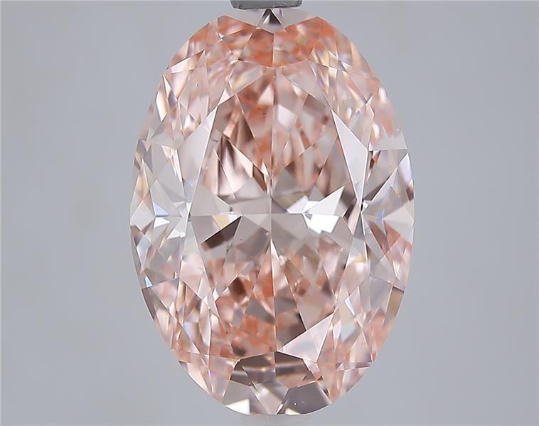4.50 Ct. Fancy Vivid Pinkish Pink Oval Lab Grown Diamond