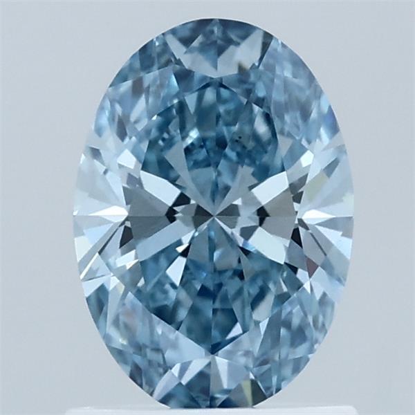 1.02 Ct. Fancy Vivid Blue Oval Lab Grown Diamond