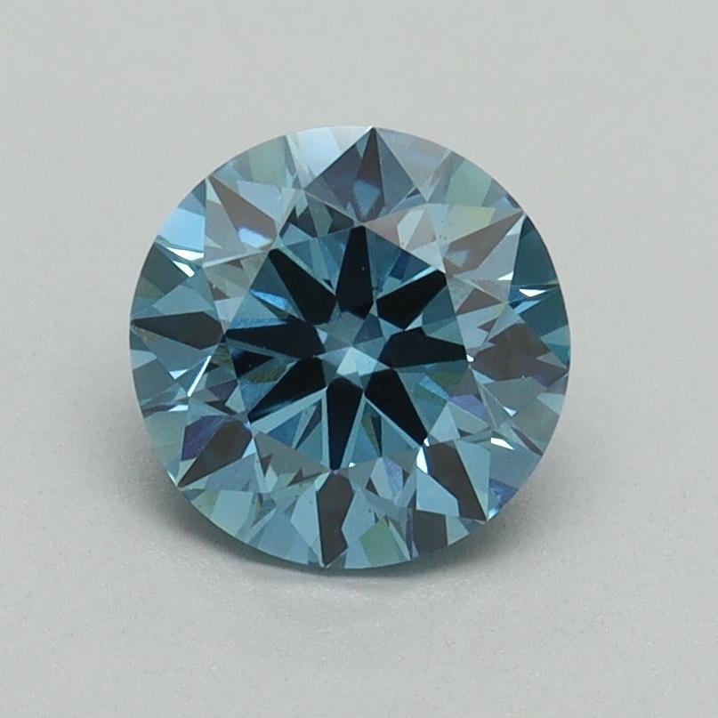 1.13 Ct. Fancy Vivid Blue Round Lab Grown Diamond