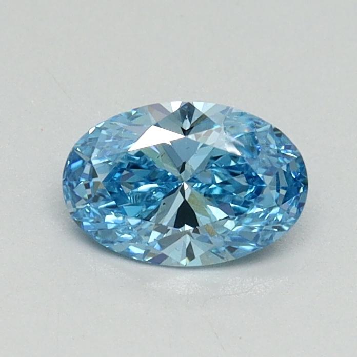0.50 Ct. Fancy Vivid Blue Oval Lab Grown Diamond