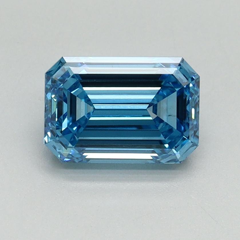 1.27 Ct. Fancy Vivid Blue Emerald Lab Grown Diamond