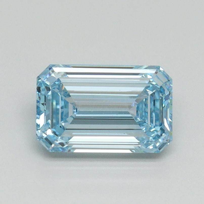 1.01 Ct. Fancy Intense Blue Emerald Lab Grown Diamond