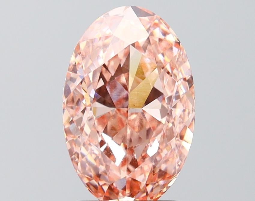 2.56 Ct. Fancy Vivid Pink Oval Lab Grown Diamond