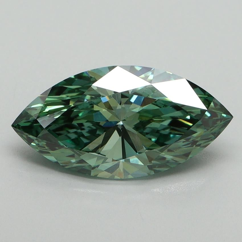 2.02 Ct. Fancy Vivid Green Marquise Lab Grown Diamond