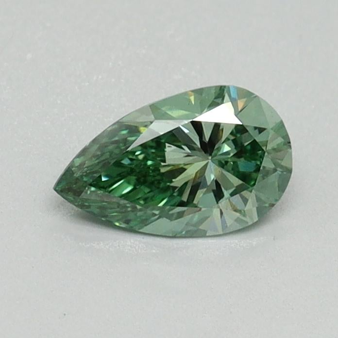 0.40 Ct. Fancy Vivid Green Pear Lab Grown Diamond