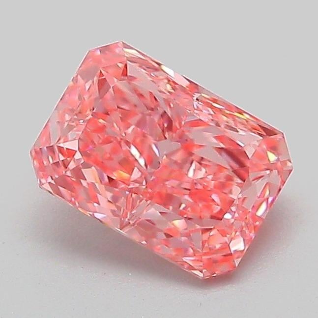 1.02 Ct. Fancy Vivid Pink Radiant Lab Grown Diamond