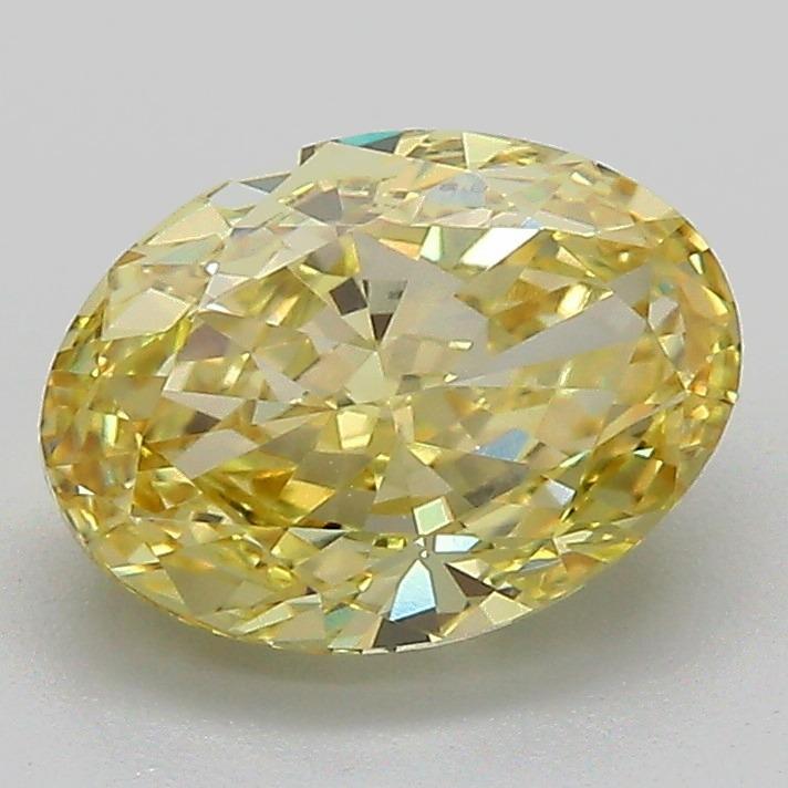 2.01 Ct. Fancy Intense Yellow Oval Lab Grown Diamond