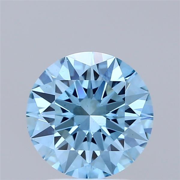2.01 Ct. Fancy Vivid Blue Round Lab Grown Diamond