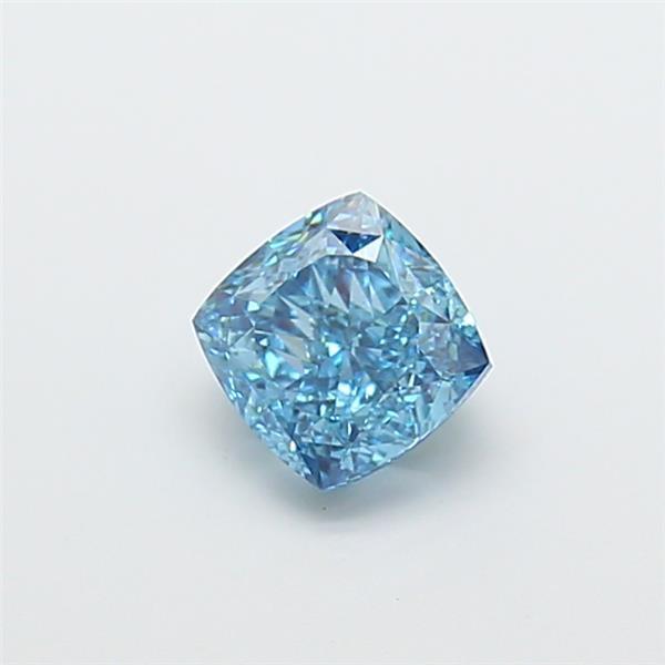 1.50 Ct. Fancy Vivid Blue Cushion Lab Grown Diamond