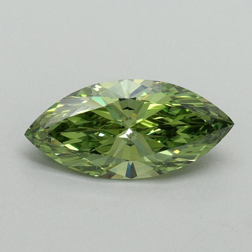 1.04 Ct. Fancy Vivid Green Marquise Lab Grown Diamond