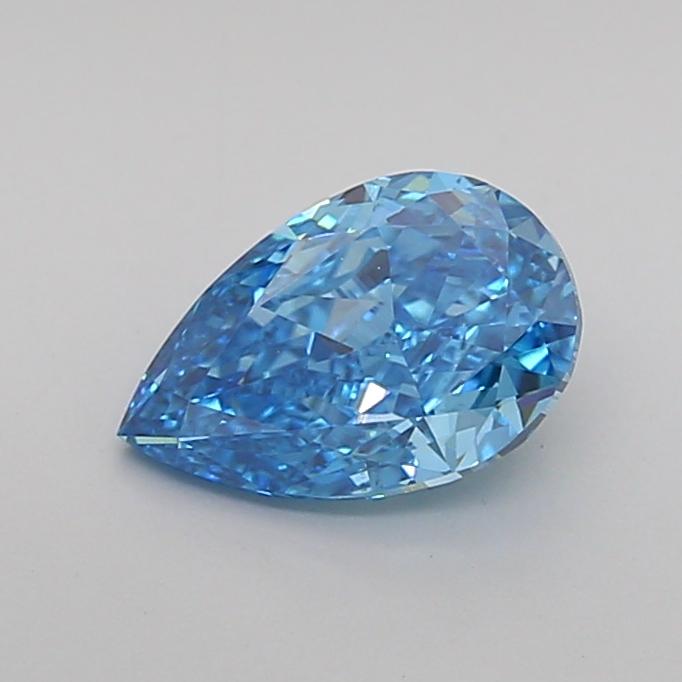 1.00 Ct. Fancy Vivid Blue Pear Lab Grown Diamond