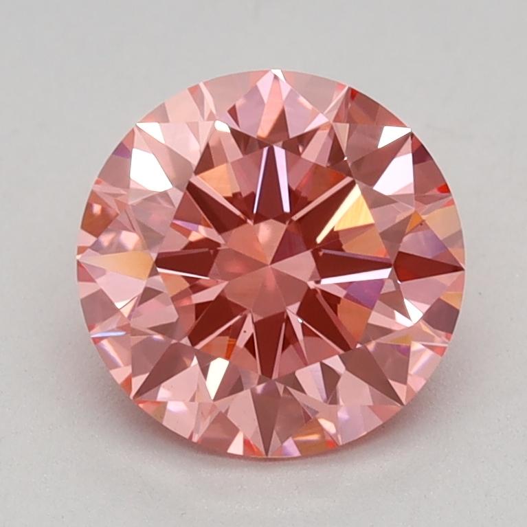 1.10 Ct. Fancy Vivid Pink Round Lab Grown Diamond