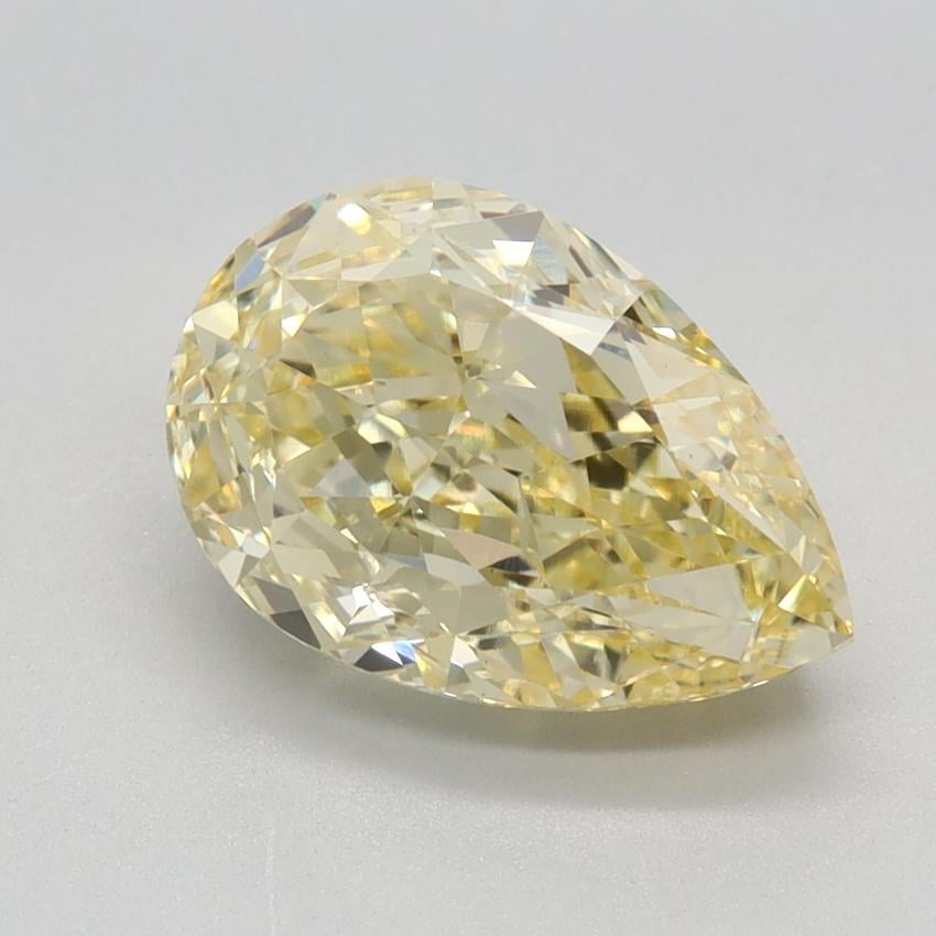 2.63 Ct. Fancy Intense Yellow Pear Lab Grown Diamond