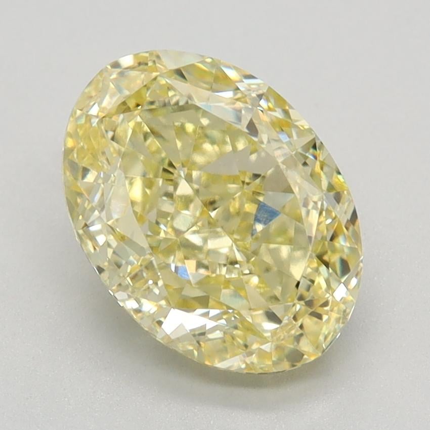 2.18 Ct. Fancy Intense Yellow Oval Lab Grown Diamond